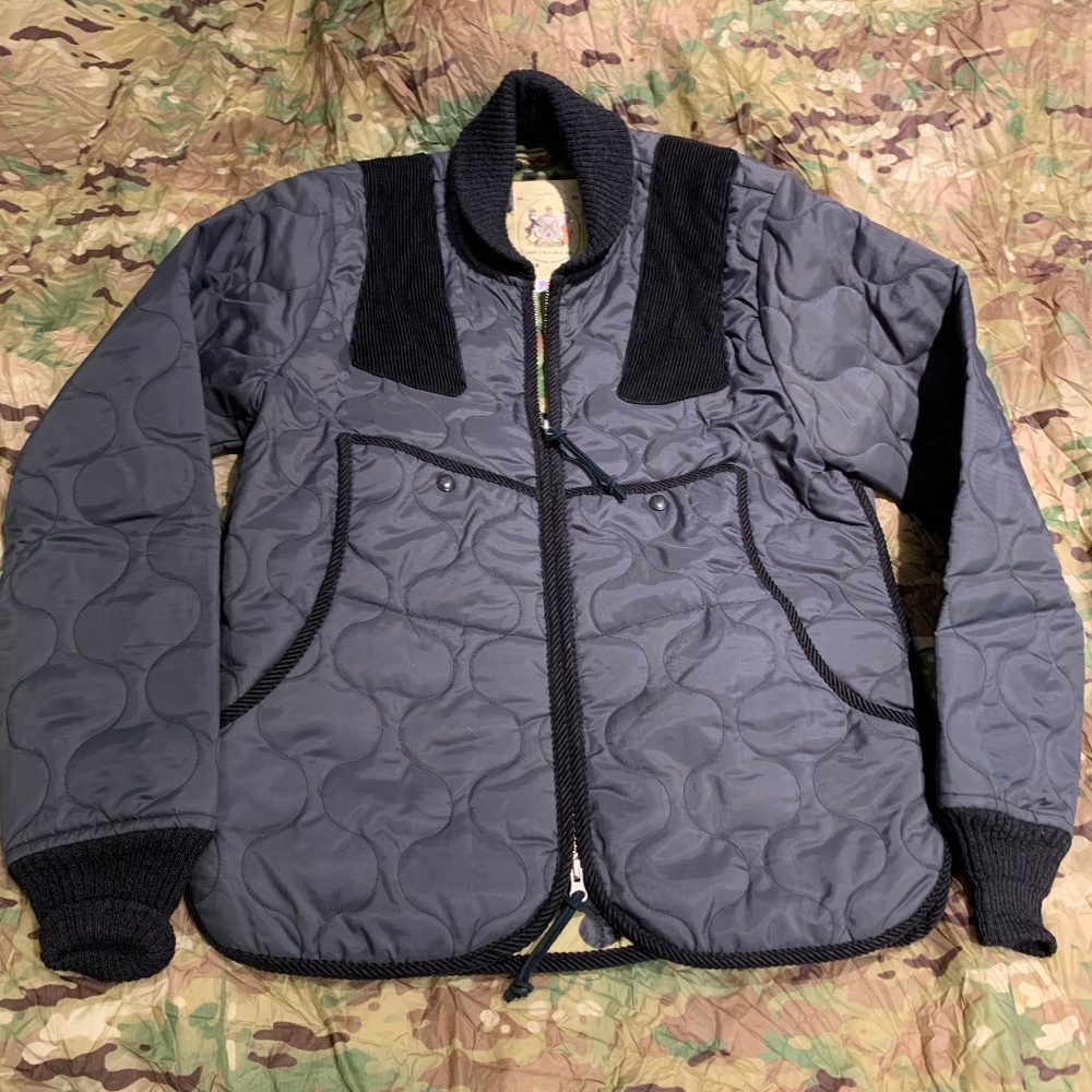 NWOT, Monitaly Quilted Hunting Jacket, SZ 40, Black
